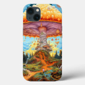 Paddenstoellandschap Surrealistische Fantasy Art Case-Mate iPhone Case (Achterkant)