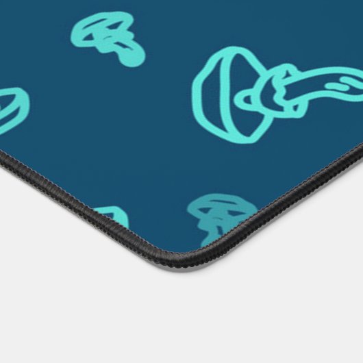 paddenstoelpatroon bureaumat (Hoek)