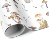 Paddenstoelpatroon Cadeaupapier (Rol Hoek)