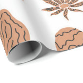 paddenstoelpatroon cadeaupapier (Rol Hoek)