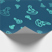 paddenstoelpatroon cadeaupapier (Hoek)