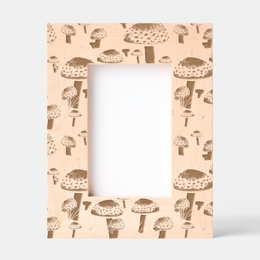 Paddenstoelpatroon Gegraveerde Lijstjes (Voorkant)