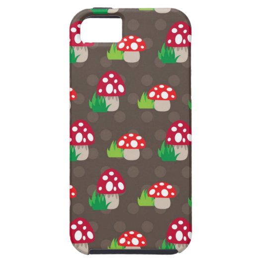 paddenstoelpatroon kinder Case-Mate iPhone case (Achterkant)