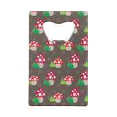 paddenstoelpatroon kinder kredietkaart flessenopener (Achterkant)
