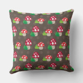 paddenstoelpatroon kinder kussen (Achterkant)