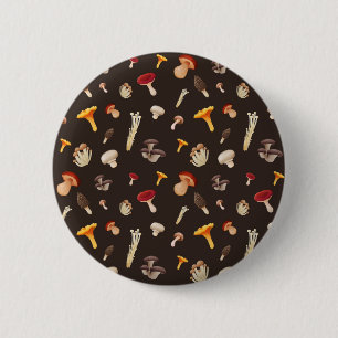 paddenstoelpatroon ronde button 5,7 cm