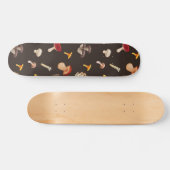 paddenstoelpatroon skateboard (Horizontaal)