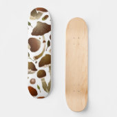 paddenstoelpatroon skateboard (Voorkant)