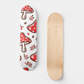 paddenstoelpatroon skateboard (Voorkant)