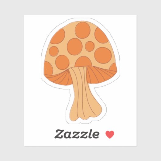 Paddenstoelsticker Sticker (Vel)