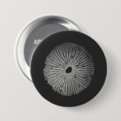 paddenstoeltje ronde button 7,6 cm (Voorkant /achterkant)