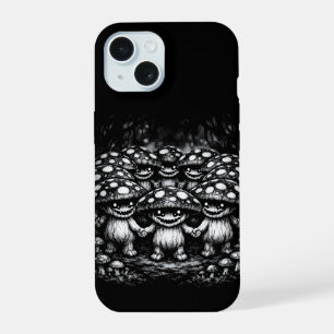 Paddenstoelvolk • Boswezens door BurnsInHell iPhone 15 Hoesje