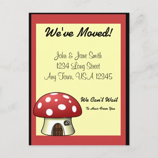 Paddestoel bewegende aankondiging (Voorkant)