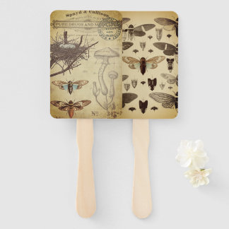 Paddestoel bruiloft Fan 2 Handwaaier