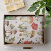  Paddestoel en Wildflower Pattern Tissuepapier (Geschenk)