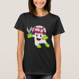 Paddestoel kapper schaar t-shirt