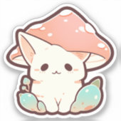 Paddestoel Kat Sticker 6 (Voorkant)