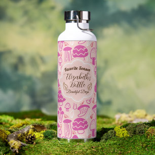 Paddestoel magenta roze koeler waterfles
