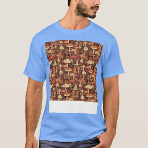 Paddestoel Naadloze Patroon Schimmel Hippie Shroom T-shirt