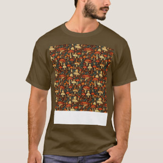 Paddestoel Naadloze Patroon Schimmel Hippie Shroom T-shirt