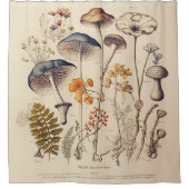 Paddestoel Naturalist Douchegordijn (Voorkant)