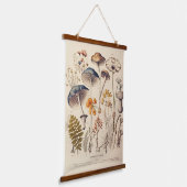 Paddestoel Naturalist Hangend Wandkleed (Gebogen)