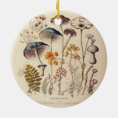 Paddestoel Naturalist Keramisch Ornament (Achterkant)