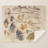 Paddestoel Naturalist Sherpa Deken (Voorkant (horizontaal))