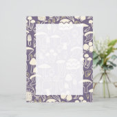 Paddestoel Paarse Grijs Papier (Staand voorkant)