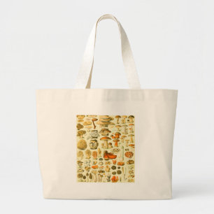 Paddestoel  paddestoel Antiek illustratie Grote Tote Bag