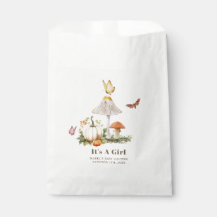 Paddestoel pompoen vlinder Woodland Baby shower Bedankzakje