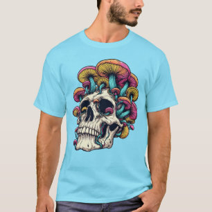 Paddestoel Schedel Psychedelische Cottagecore Whim T-shirt