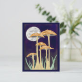 Paddestoelen in Maanlicht Briefkaart (Staand voorkant)