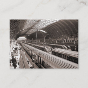 Paddington Station, Londen. Mini-foto Visitekaartje