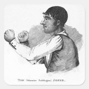 Paddington Tom Jones Vierkante Sticker