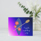 Paddle boarden met offerte briefkaart (Staand voorkant)