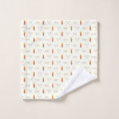 Paddle Boarding Boating Kayaking River Motif (Gant de toilette)