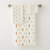 Paddle Boarding Boating Kayaking River Pattern Bad Handdoek (Insitu)