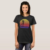 Paddle Boarding Retro Women Paddle Boarding Love T-shirt (Voorkant volledig)