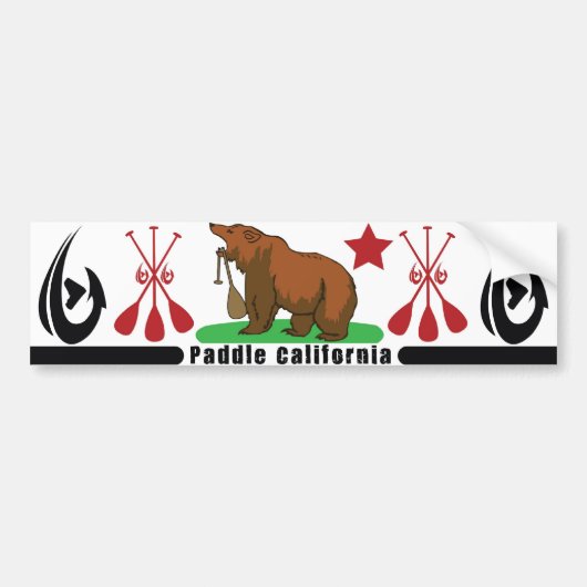 Paddle California Bumpersticker (Voorkant)