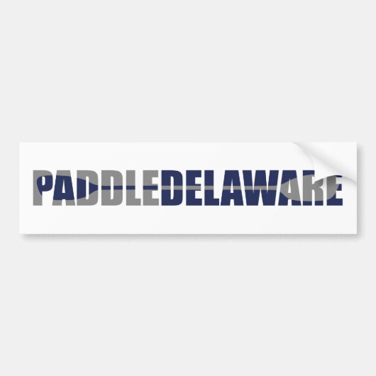 Paddle Delaware Kayaking Bumpersticker (Voorkant)