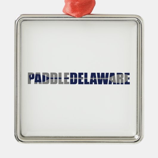 Paddle Delaware Kayaking Metalen Ornament (Voorkant)
