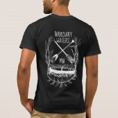 Paddle Draag Repeat. Boundary Waters T-shirt (Achterkant)