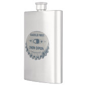 Paddle eerst dan openen flacon (Links)