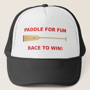 Paddle for Fun, Race to Win Dragon Boat Gear Trucker Pet