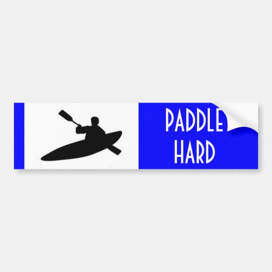 Paddle Hard Bumpersticker (Voorkant)
