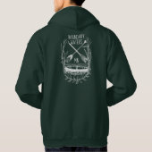 Paddle Hard. Grenswateren Hoodie (Achterkant)