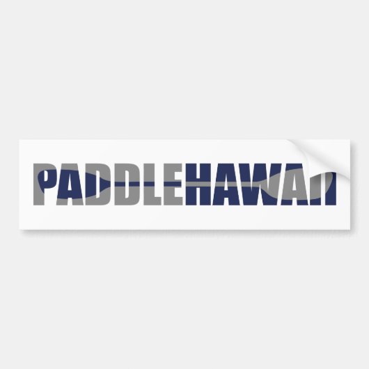 Paddle Hawaii Kayaking Bumpersticker (Voorkant)