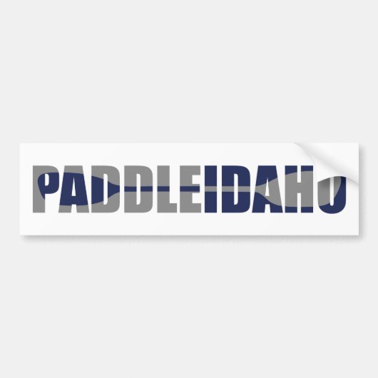 Paddle Idaho Kayaking Bumpersticker (Voorkant)