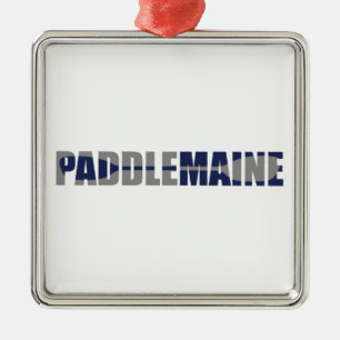 Paddle Maine Kayaking Metalen Ornament